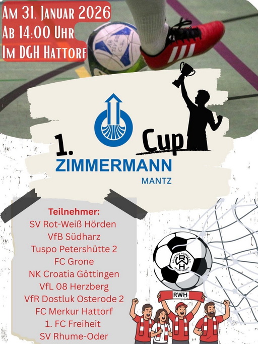 1.Zimmermann-Mantz Cup ein voller Erfolg 🔴⚪️