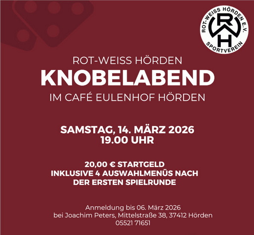 Knobelabend am 14.03.2026